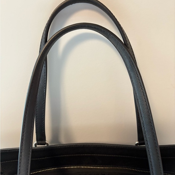 Kate Spade Black Leather Tote and Pouch - Picture 5 of 9